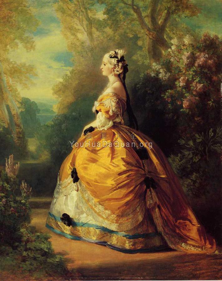 The Empress Eugenie a la Marie Antoinette - 弗朗兹·夏维尔·温特哈特